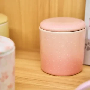 美濃燒 3吋骨灰盅 - 櫻彩粉