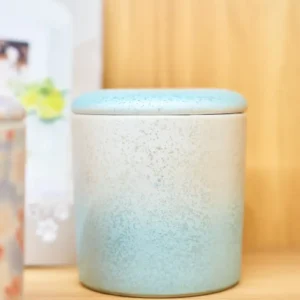 美濃燒 3吋骨灰盅 - 虹彩藍